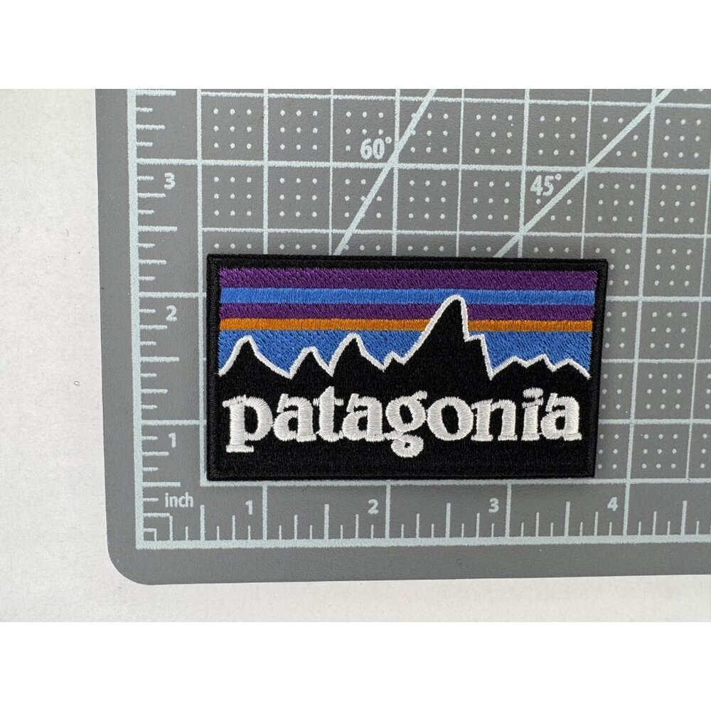 (2) Patagonia Mountains Embroidered 3in Iron / Sew-On Patches - Picture 5 of 6